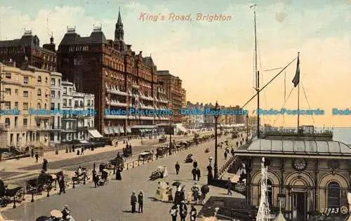 R121058 Kings Road. Brighton. Valentinstag. 1909