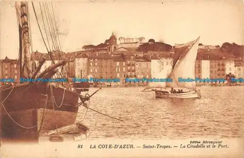 R121075 La Cote d'Azur. Saint Tropez. Die Zitadelle und der Hafen. Nr. 81