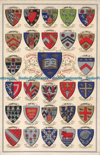 R120677 Oxford University Wappen der Colleges of Oxford