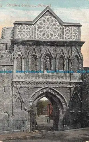 R121102 Ethelbert Gateway. Norwich. Valentinstag. 1905