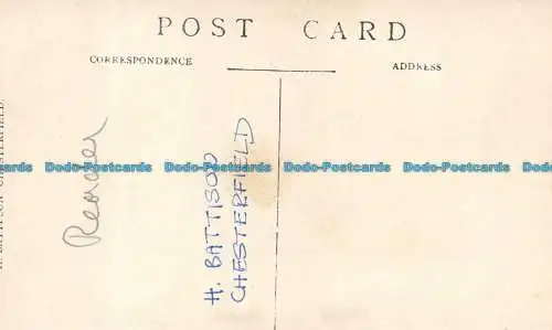 R128593 Alte Postkarte. Frau. H. Battison