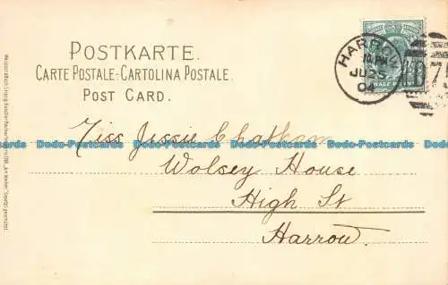 R127598 Alte Postkarte. Schwanenbecken. Meissner und Buch. 1904