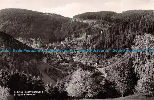 R129400 Triberg im Schwarzwald Blick vom Hohnen. Schoning. 1957