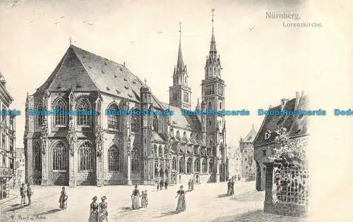 R129416 Nürnberg. Lorenzkirche. Hermann Martin