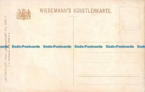 R130132 Darmstadt. Marktplatz. C.F. Wiedemann. Künstler