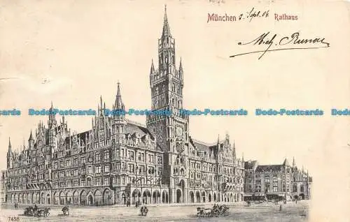 R128721 München. Rathaus. 1904