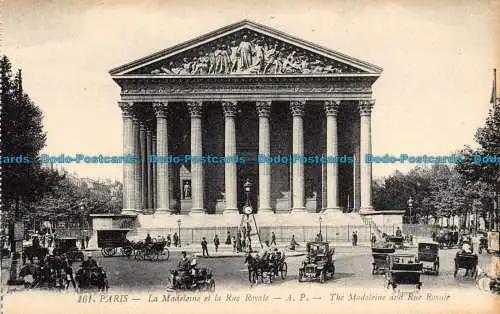 R131275 Paris. Die Madeleine und die Rue Royale. A. Papeghin. Nr. 161