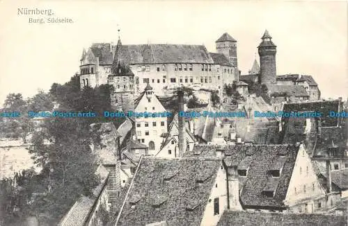 R128723 Nürnberg. Burg. Sudseite. Hermann Martin