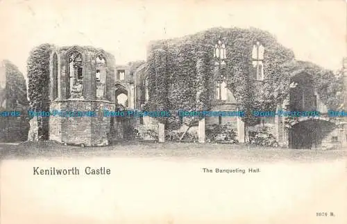 R130174 Kenilworth Castle. Der Bankettsaal. Pfau. 1904