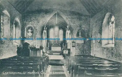 R128748 Canterbury. St. Martins Kirche mit Blick auf E.E. Krähe