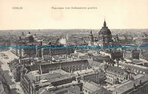 R129470 Berlin. Panorama vom Rathausturm Gesehen