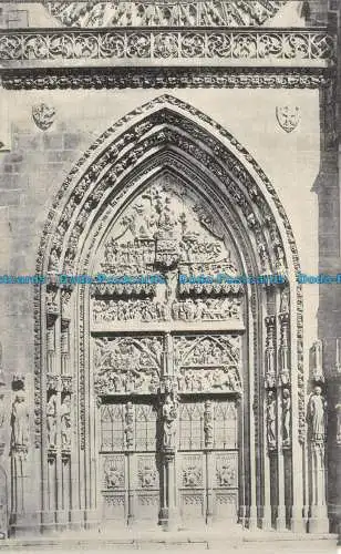 R128756 Nürnberg. St. Lorenzkirche. Hauptportal. Hermann Martin