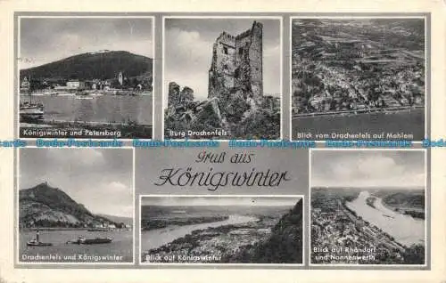 R128761 Gruss aus Königswinter. Multi-View. Hans Andres