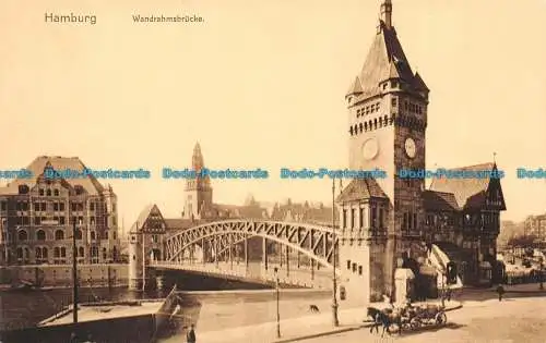 R128765 Hamburg. Wandrahmsbrucke. Luxusdruck