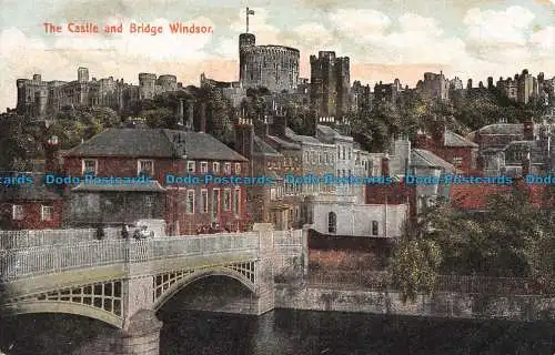 R131324 Das Schloss und die Brücke Windsor. 1907