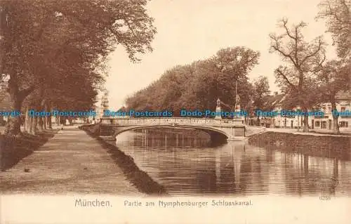 R128789 München. Partie am Nymphenburger Schlosskanal