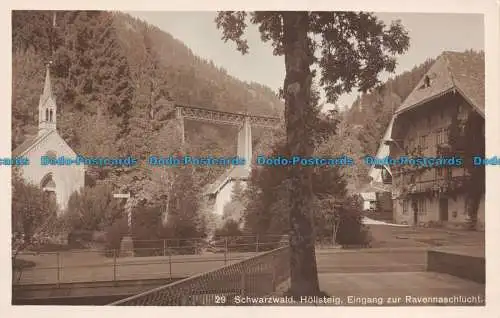 R128790 Schwarzwald. Hollsteig. Eingang zur Ravennaschlucht. Paul Hinsche