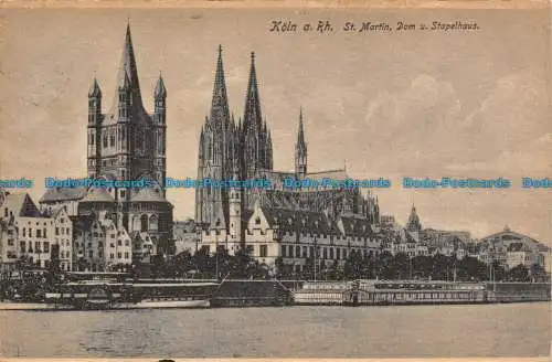 R128802 Koln a. Rh. St. Martin Dom ein Stapelhaus. 1921