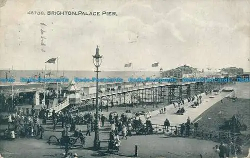 R130239 Brighton. Palace Pier. Photochrom. Getreide. Nr. 48738. 1927