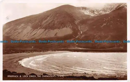 R131381 Braerach und Loch Einich. Die Cairngorms. Valentinstag. RP. 1954