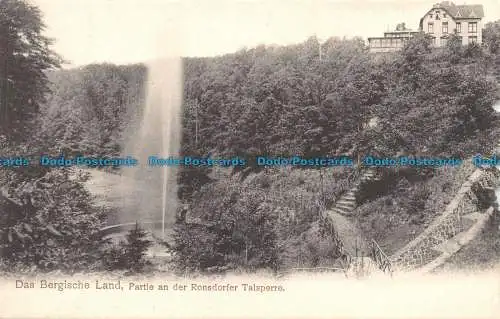 R128837 Das Bergische Land. Teil an der Ronsdorfer Talsperre. Zedler und Vogel