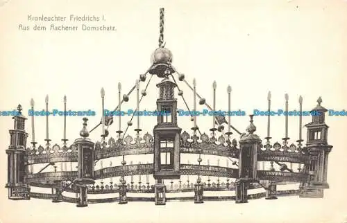 R128841 Kronleuchter Friedrichs I. Aus dem Aachener Domschatz. M. Gladbach