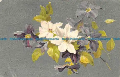 R130290 alte Postkarte. Blumen. Tuck. Art. 1904