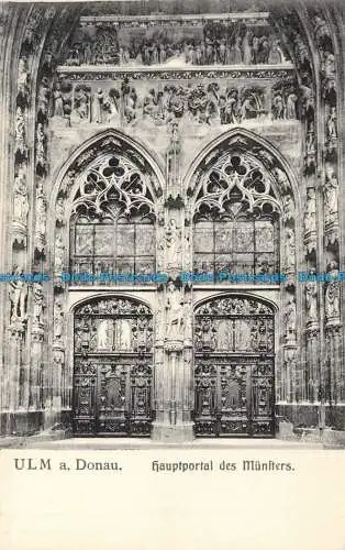 R128861 Ulm a. Donau. Hauptportal des Munsters. D. Walcher