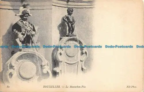 R127827 Brüssel. Der Manneken Piss. ND. Nr. 80