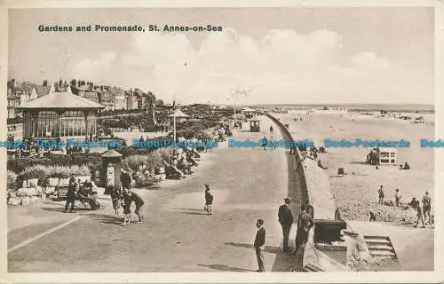 R130327 Gärten und Promenade. St. Annes on Sea. 1930