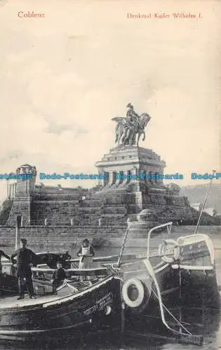 R128901 Koblenz. Denkmal Kaiser Wilhelm I. Fritz Gutmann