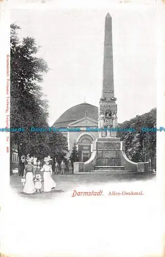 R130344 Darmstadt. Alice Denkmal. Hermann Ludewig