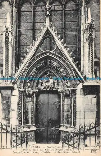 R127847 Paris. Notre Dame Porte Rue. ND. 1927