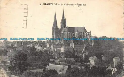 R127855 Chartres. Die Kathedrale. Südküste. Robert Laillet. Nr. 15. 1938. B. Hopki