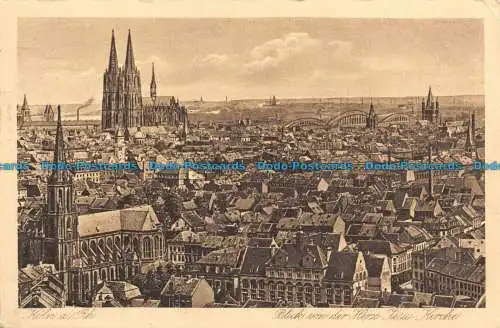 R128932 Koln a. Rh. Blick von der Herz Jesu Kirche. Bruno Hansmann