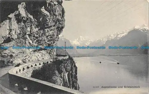 R129674 Axenstraße und Bristenstock. Nr. 11587. 1907