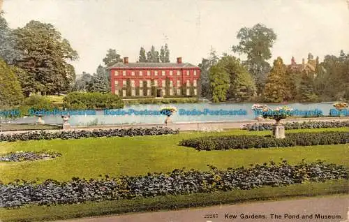 R130397 Kew Gardens. te Teich und Museum. Nr. 22267. 1905