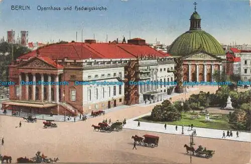 R128963 Berlin. Opernhaus und Hedwigskirche