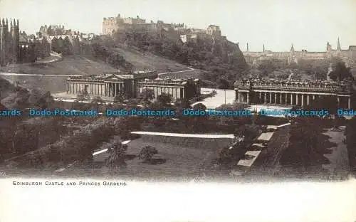 R129726 Edinburgh Castle and Princes Gardens