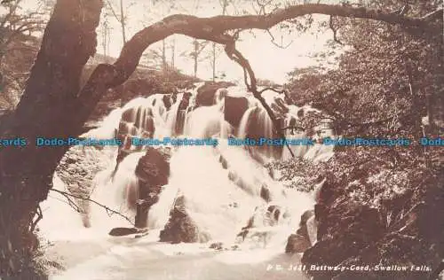 R129739 Bettws Y Coed. Schwalbenfälle. Photochrom. RP