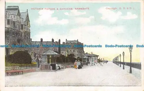 R129775 Victoria Parade und Gärten. Ramsgate. G.D. und D.L