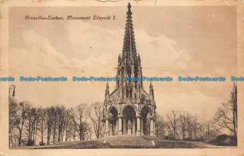 R131621 Buxelles Laeken. Denkmal Leopold I. Hoffnung. 1921