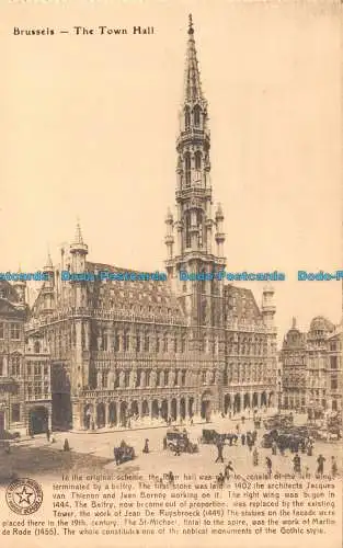 R130533 Brüssel. Das Rathaus. E. Desaix