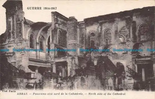 R129815 Krieg. Arras. Nordseite der Kathedrale. Neurdein