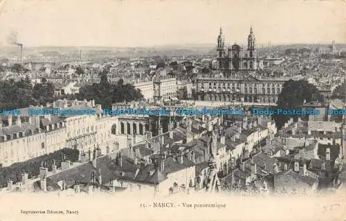 R130538 Nancy. Panoramablick. Zusammen. Nr. 15. 1906