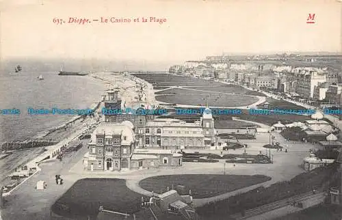 R131692 Dieppe. Das Casino und der Strand. Nr. 637