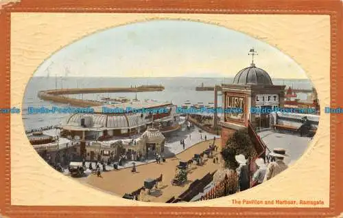 R130592 Pavillon und Hafen. Ramsgate. Valentinstag. 1912