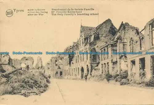 R130595 Ypern. Nach dem Krieg. Das Internat der Heiligen Familie
