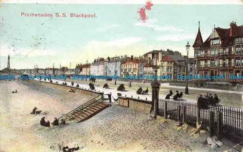 R129934 Promenade S.S. Blackpool. Der Fortschritt. 1905