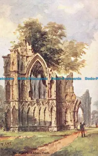 R129969 St. Marys Abbey. York. T. Guy. Zierlich